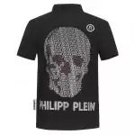 chaude polo tshirt philipp plein homme pas cher col rond de coton pp39010 plein skull